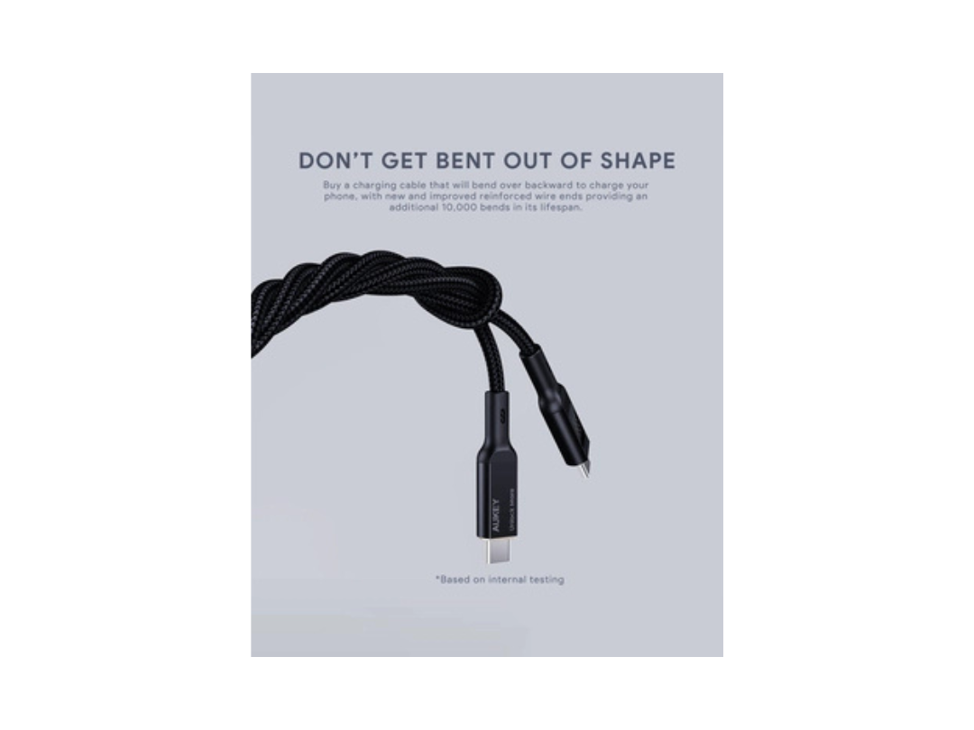 Buy Aukey USB-C to USB-C Nylon Braided Cable 100W 1.8m LCD Display in Qatar Buy Aukey USB-C to USB-C Nylon Braided Cable 100W 1.8m LCD Display in Qatar